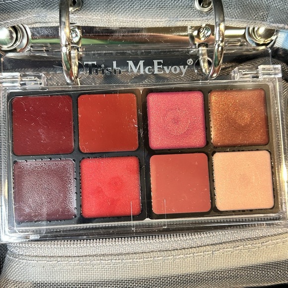 Trish McEvoy 2004 Anniversary Sea Blue Petite Makeup Planner Zipper Bag & Makeup - Picture 3 of 15